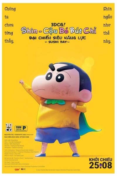 Phim Shin Cậu Bé Bút Chì Movie 31: Đại Chiến Siêu Năng Lực Sushi Bay